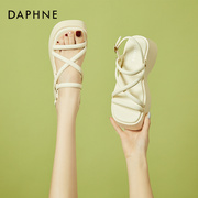 daphne达芙妮女神~坡跟，罗马凉鞋女小个子，厚底增高时装沙滩鞋