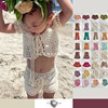 ■lenfancecinta24ss儿童镂空针织，半身裙沙滩裙短裤长裤