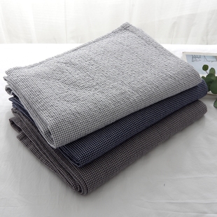 日式毛巾被纯棉纱布毯子简约休闲毯全棉夏季盖毯单双人床单沙发巾