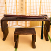 1.38米老桐木共鸣古琴，桌凳榫卯整体茶桌，禅意国学桌