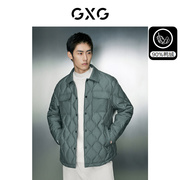 GXG男装 轻薄工装衬衫式羽绒服男保暖羽绒外套 2023年冬季