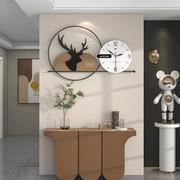 现代简约时钟挂墙家用餐厅，玄关装饰个性创意挂钟，时尚艺术钟表客厅