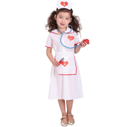 万圣节cosplay服装儿童医生服装幼儿园护士职业表演出服角色扮演
