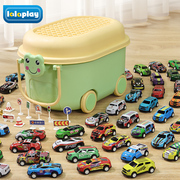 儿童合金小汽车玩具车男孩2一3岁宝宝惯性，仿真赛车套装模型回力车