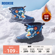 ROOKIE儿童雪地靴童鞋男童冬季加绒保暖防水二棉鞋中大童小童