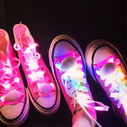 发光鞋带七彩鞋子闪光网红LED蹦迪夜光装备五彩荧光慢闪装饰饰品