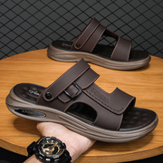 2024年皮凉鞋耐磨男士，爸爸鞋夏季外穿防滑沙滩，拖鞋两用涉水鞋