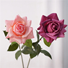 仿真花单支奥斯汀手感保湿玫瑰花束客厅摆设插花装饰绢花假花摆件