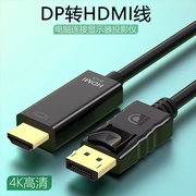 DP转HDMI高清连接线4K数据线主机笔记本台式电脑显卡连显示器电视