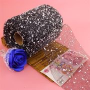15CM厘米雪点纱网 手工DIY卡通玫瑰花束包装网纱鲜花店包装雪点纱