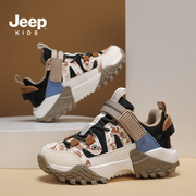 jeep童鞋 男童鞋子春秋2024儿童登山鞋防滑中大童男孩运动鞋