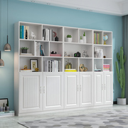欧式书柜书架置物柜自由组合家用储物柜子经济型，简约书橱书柜带门