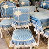 欧式餐桌布椅套椅垫套装椅子套罩布艺茶几盖巾长方形桌布多用盖布