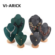 VI-ARICK项链展示架实木人像模特首饰架柜台珠宝展示道具饰品架