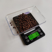 电子厨房秤精准秤量意式手冲咖啡秤，克称食物烘焙秤可定时计时