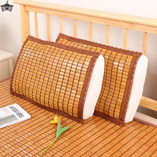 夏季麻将凉席枕头片夏天碳化枕垫，单人枕套沙发靠背垫成人竹席枕巾