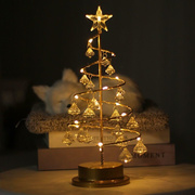 送闺蜜生日礼物女生女孩实用创意水晶圣诞树小夜灯房间卧室装饰。