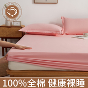 纯棉床笠单件全棉床罩席梦思床垫保护套防尘床单全包床套四季通用