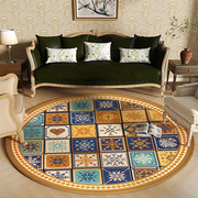地毯客厅2023轻奢高级圆形沙发茶几地垫复古美式椅子书房地毯