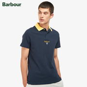 barbourfounders男士夏季英伦，校园风简约舒适修身polo衫短袖