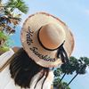 草帽女夏季防晒遮阳帽，大沿沙滩海边大帽檐，时尚度假出游太阳帽女式