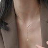 简约时尚潮嘻哈笑脸锁骨链欧美街头闺蜜项链女短链卡通二人款气质