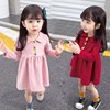 女童连衣裙2023韩版春秋装女宝宝长袖儿童小女孩洋气公主裙子