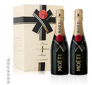 酩悦 迷你香槟礼盒200ml*2瓶装法国葡萄酒起泡酒 法国进口