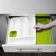 可伸缩厨房抽屉整理盒 餐具收纳分隔板 厨柜叉筷子勺置物架