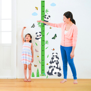 网红精准身高墙贴测量尺卡通，熊猫竹子贴画儿童，房墙上装饰贴纸