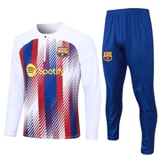2324巴萨球衣巴塞罗那长袖足球训练服套装B715# football jersey