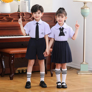 泰式学院女童泰国校服衬衫六一儿童演出合唱学院风班服男童幼儿园