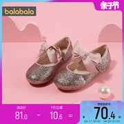 巴拉巴拉女童水晶公主鞋子，夏季童鞋儿童单鞋，宝宝皮鞋小童软底