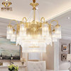 欧式全铜吊灯法式客厅卧室餐厅，水晶灯轻奢别墅复式楼梯创意铜灯具