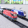 奥乐仿真火车模型男儿童玩具，轨道电动合金，遥控和谐电力机车hxd3cd