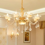 水晶吊灯吸顶壁灯现代欧式客厅餐厅卧室网红别墅酒店大气吊灯