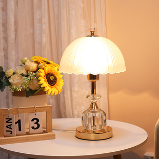高级感轻奢卧室台灯 可充电触摸调光温馨现代简约2023床头灯