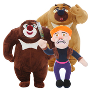 熊出没(熊出没)熊大熊(熊，大熊)二光头强毛绒，玩具公仔套装布娃娃儿童玩偶怪兽计划2