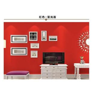 pvc自粘植绒纯色墙纸贴纸，壁纸背景布家具(布家具，)翻新不干胶背胶绒面红色