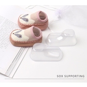 毛线手工编织材料宝宝婴儿，钩针袜鞋撑塑料，透明定型pvc鞋模型脚模