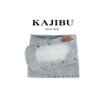 kajibu浅色高腰牛仔短裙女夏季高级感弹力紧身性感，辣妹包臀半身裙
