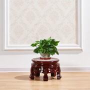 仿古实木花架客厅塑料，中式花几单个落地室内置物绿萝吊兰花盆架子
