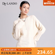 dt·lando2023年，秋冬女装圆领时尚，百搭针织罩衫