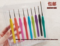 9支软柄彩色钩针，笔式钩针蕾丝线钩针套装，整根钩针编织工具