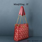 香港ghg红色新娘结婚包婚礼(包婚礼)大包包，女大牌奢侈品大容量托特包
