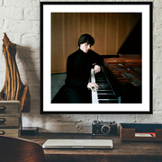 Krystian Zimerman 齐默尔曼 古典钢琴音乐家装饰画琴房教室墙画