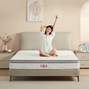 龙凤床垫天然乳胶，独立静音弹簧席梦思家用1.8米加，硬护脊成人床垫