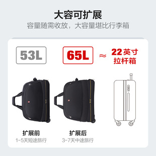爱华仕行李包短途(包短途)手提拉杆行李，包大容量旅行包尼龙男女行李袋8001