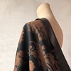 凤凰重磅绢纺真丝香云纱面料，天然绢丝莨绸布料，加厚风衣中式服装布