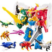 正版神兽金刚6合体变形机器人车神兽，金刚4大套装5组合1男孩3玩具2